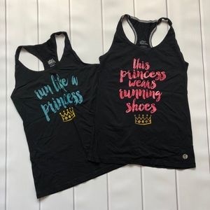 LOT of (2) Raw Threads Disney Princess Tank Tops